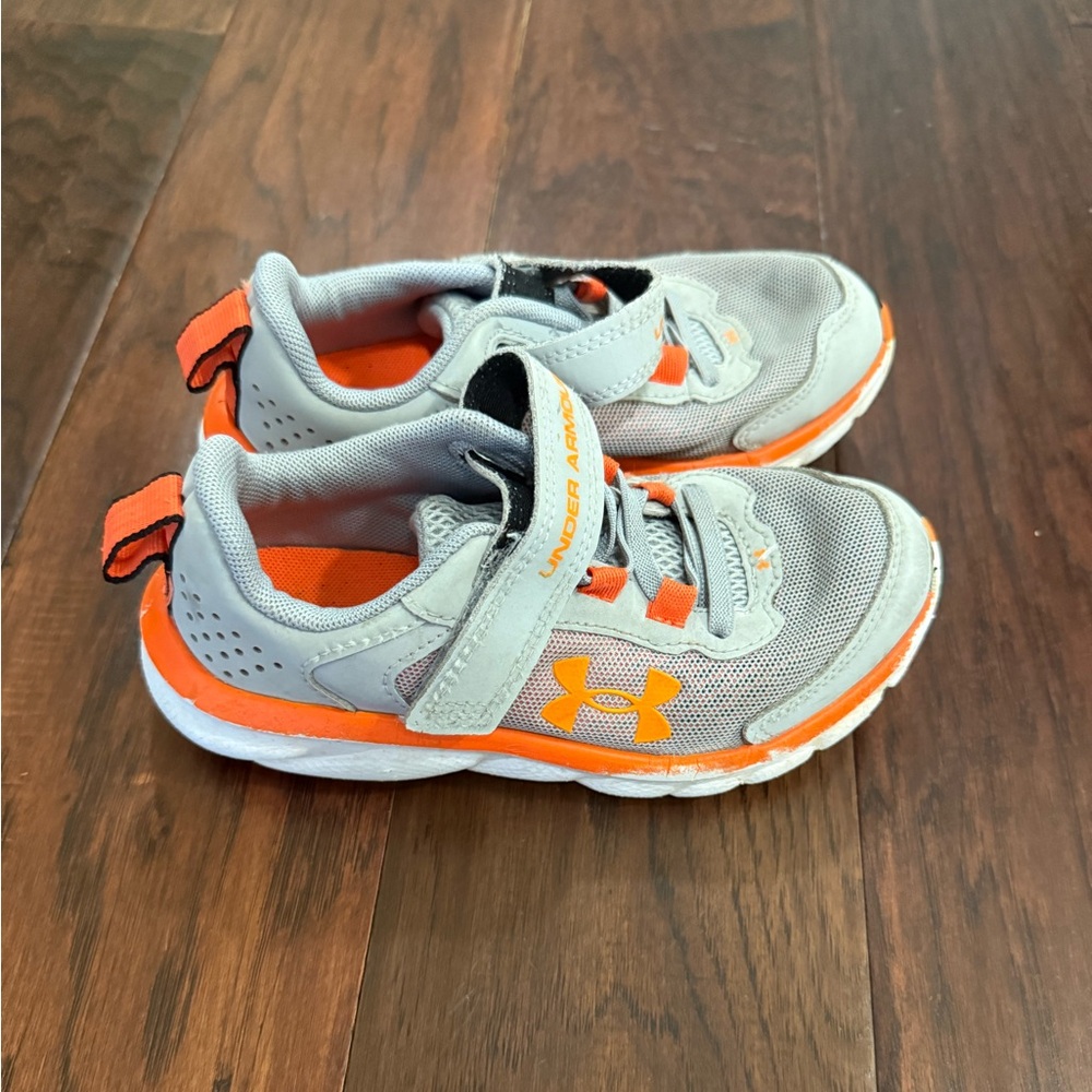 Under Armour Kids Sneakers - Gray and Orange